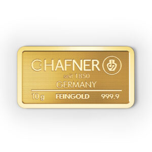 10g C.Hafner Goldbarren Neuware