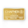 1g C. Hafner Goldbarren Neuware