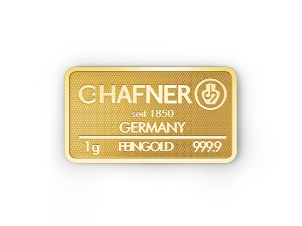 1g C. Hafner Goldbarren Neuware