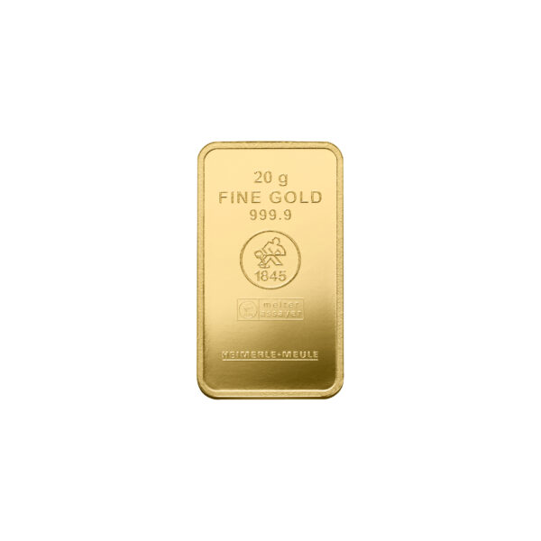 20g_Vorderseite gold Barren_300%_cmyk_sh 20 g Heimerle+Meule Goldbarren Neuware