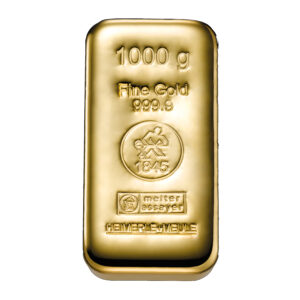 1000 g Heimerle+Meule Goldbarren Neuware, gegossen