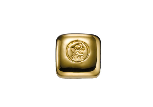 Au 50g gegossen_VS 50 g Heimerle+Meule Goldbarren Neuware, gegossen