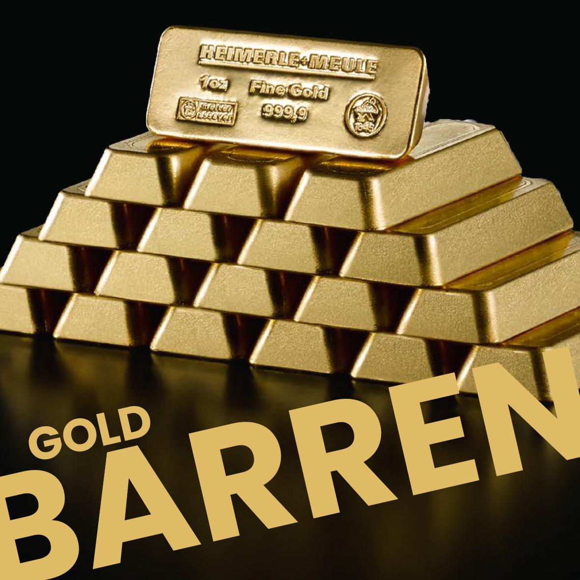 BarrenKG 0,5g Heimerle+Meule Goldbarren Neuware