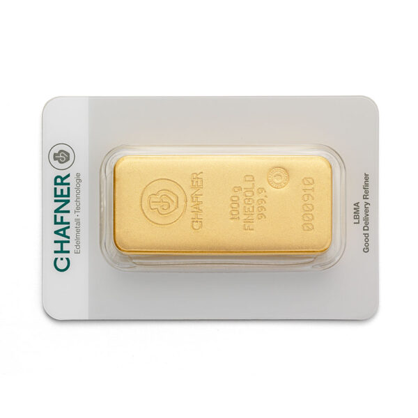CHAF_1000g_1000x1000x72_sRGB 1000g C.Hafner Goldbarren Neuware, gegossen