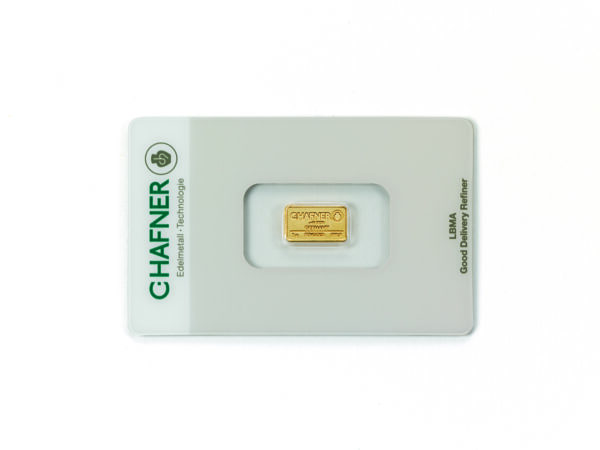 1g C. Hafner Goldbarren Neuware