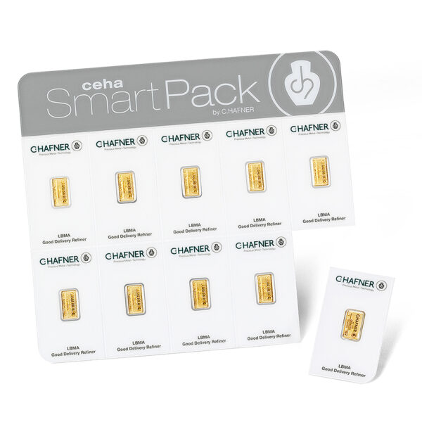 CHAF_SmartPack_Funktion_web 10 x 1 g Goldbarren SmartPack C. Hafner Neuware