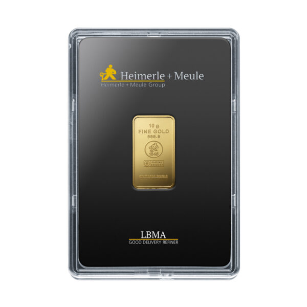 Goldbarren_10g_VS_009 10 g Heimerle+Meule Goldbarren Neuware
