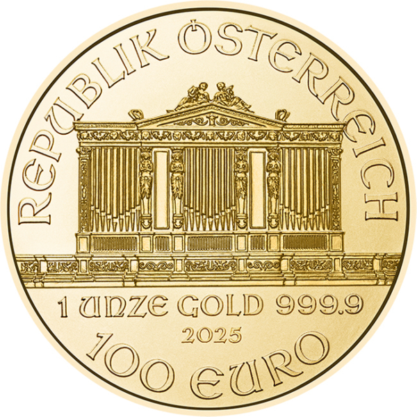 wpauR Wiener Philharmoniker 1 Unze Gold 2025