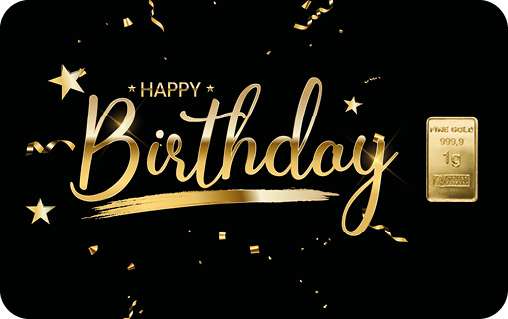 Happy-Birthday-FineCard FineCard "Happy Birthday" 1 x 1,0 g