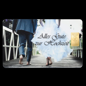 FineCard "Hochzeit" 1x1,0g