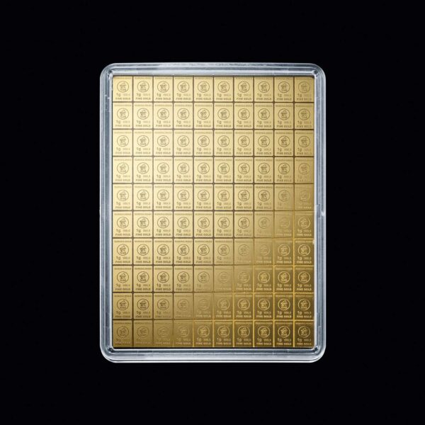 100 x 1 g Heimerle+Meule Tafelbarren Neuware