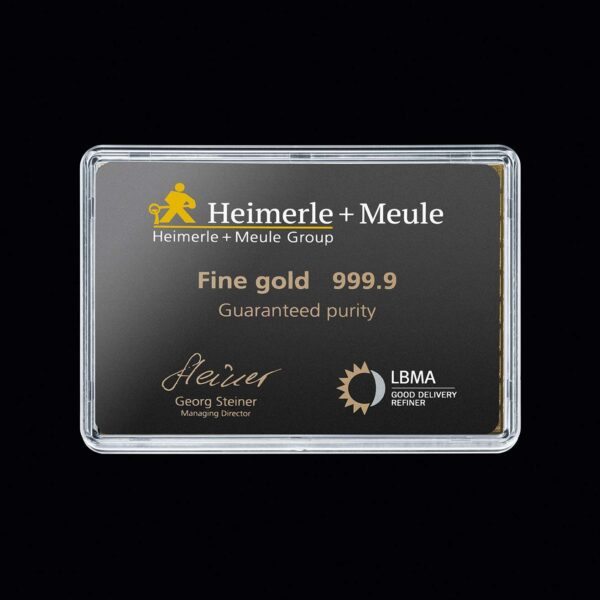 100 x 1 g Heimerle+Meule Tafelbarren Neuware