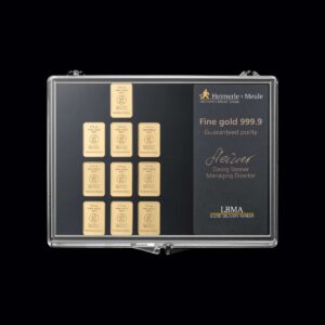 UnityBar Collection 1 Oz 10 x 1/10 Oz Heimerle+Meule Neuware