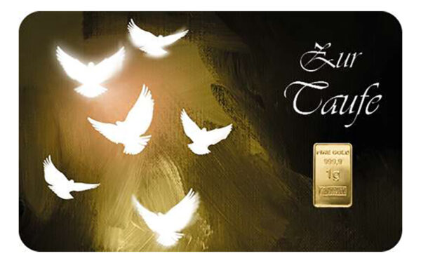 Taufe-Finecard FineCard "Zur Taufe" 1 x 1,0 g