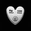 Silberherz 100g Heimerle+Meule Neuware, gegossen