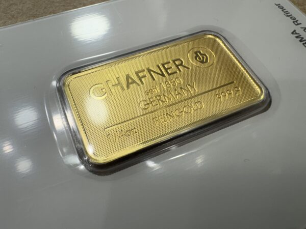 1/4 Unze (oz) C.Hafner Goldbarren Neuware geprägt