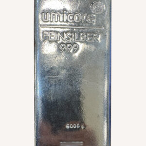 Silberbarren5000neu 5000g Silberbarren umicore Neuware, gegossen