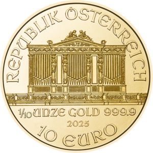 1:10ozWiPhV Wiener Philharmoniker 1/10 Unze Gold