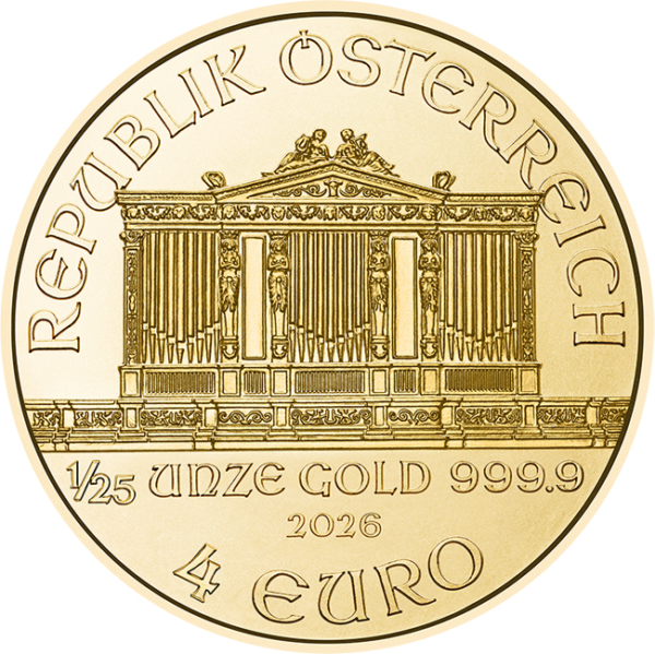 1:25ozWiPhV Wiener Philharmoniker 1/25 Unze Gold