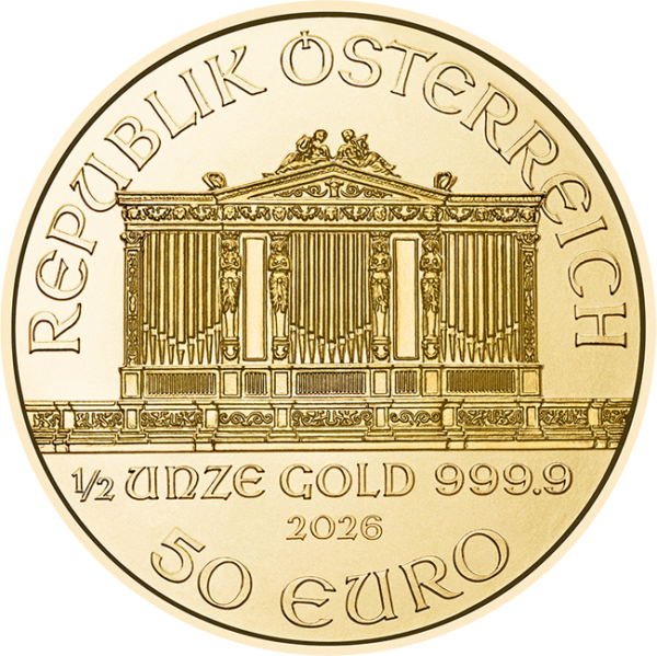 Wiener Philharmoniker 1/2 Unze Gold