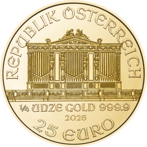 1:4ozWiPhV Wiener Philharmoniker 1/4 Unze Gold