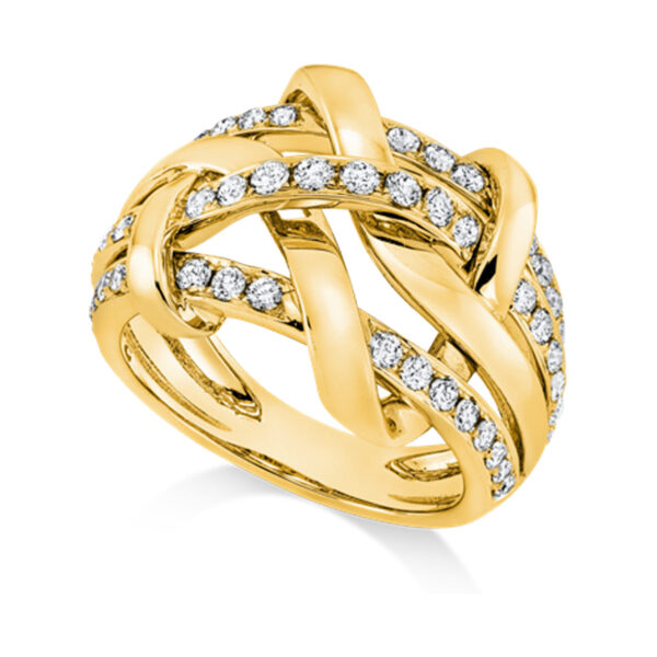 Damenring Criss Cross