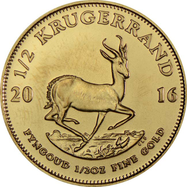 Krugerrand 1/2 Unze Gold bankenüblich