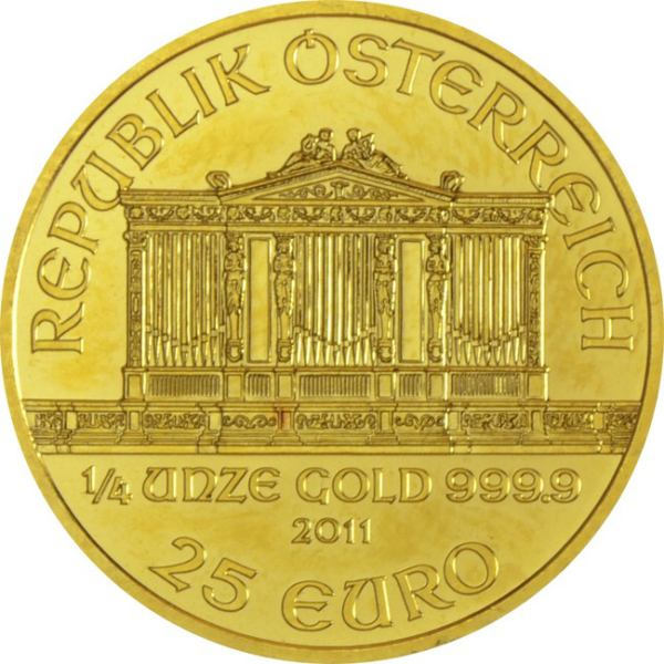 Wiener Philharmoniker 1/4 Unze Gold bankenüblich