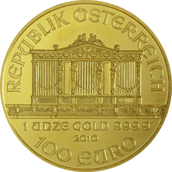 Wiener Philharmoniker 1 Unze Gold bankenüblich