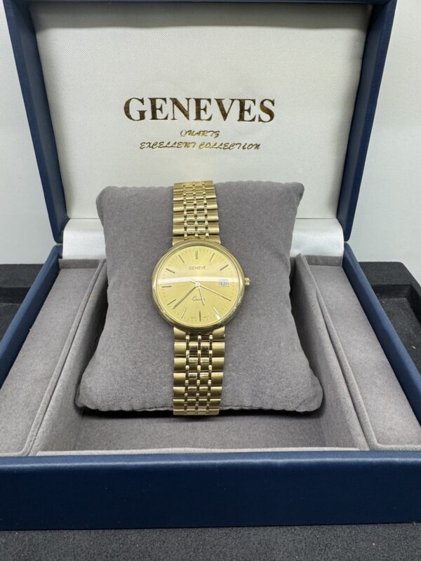 Geneve Herrenarmbanduhr 585/Gold