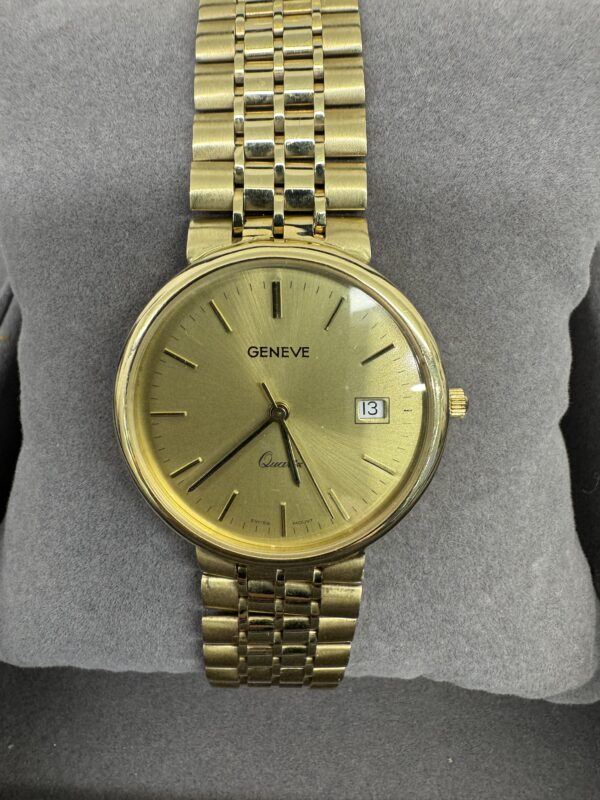 Geneve Herrenarmbanduhr 585/Gold